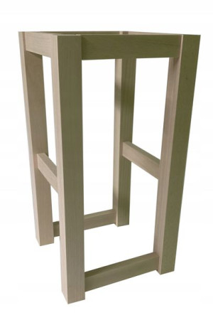 Drewniany STELAŻ Hoker TABORET stołek loft 60 cm