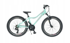 Rower 24 Kands Dragon Mtb Alu Shimano Miętowo-róż