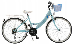 Rower 24 Kands Giulietta Koszyk Gratis Błękit