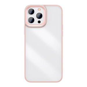 Przeźroczyste Etui Baseus Crystal do iPhone 13 Pro Max (różowe)