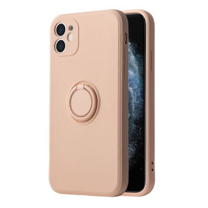 Vennus Silicone Ring do Iphone 12 Pro Max Jasnoróżowy