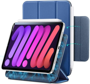 Etui z klapką, smartcase ESR REBOUND MAGNETIC do iPad Mini 6 2021 NAVY BLUE