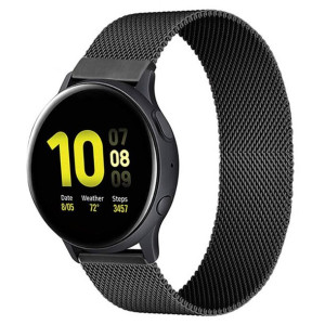 Pasek stalowy do Samsung Galaxy Watch 3 45mm (Czarny)
