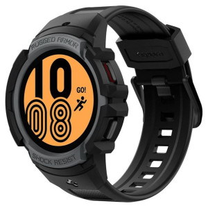 Spigen Rugged Armor ”pro” Galaxy Watch 4 40 Mm Charcoal Grey