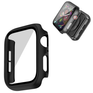 Etui obudowa 2w1 ze szkłem do Apple Watch 4/5/6 40 (Czarne)