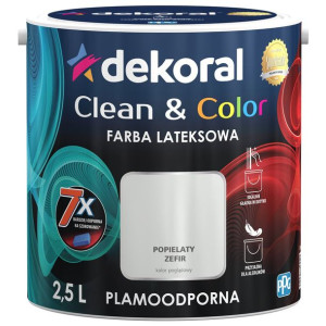 Dekoral Clean&color 2,5l Popielaty Zefir