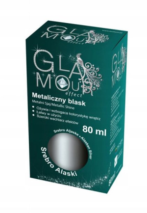 GLAMOUR Metaliczny Blask SREBRO ALASKI 80ml