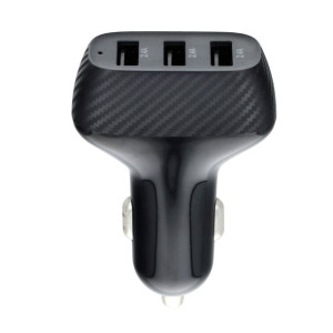 Ładowarka Samochodowa QWE CARBON 3xUSB QC3.0 7.2A 36W CC271-3A czarna
