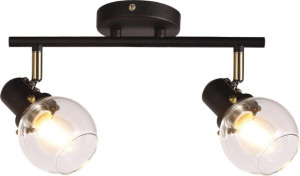 Szklana lampa sufitowa DAVINA 2xE14