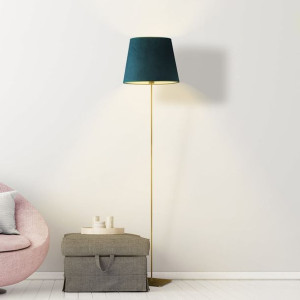 Lampa Podłogowa Do Salonu Patricia Velur Z Abażurem