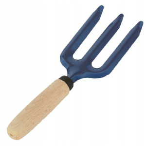 Widełki ogrodnicze stalowe krótkie trójząb 26cm