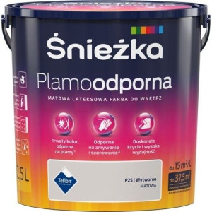 Farba Śnieżka Plamoodporna 5l Wytworna P25