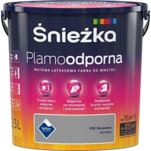 Farba Śnieżka Plamoodporna 5l Rozważna P39