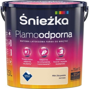Farba Śnieżka Plamoodporna 5l Oczywista P04