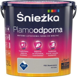 Farba Śnieżka Plamoodporna 5l Nowoczesna P26