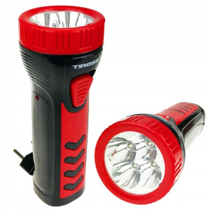 Latarka LED akumulatorowa ładowana z gniazdka 220V