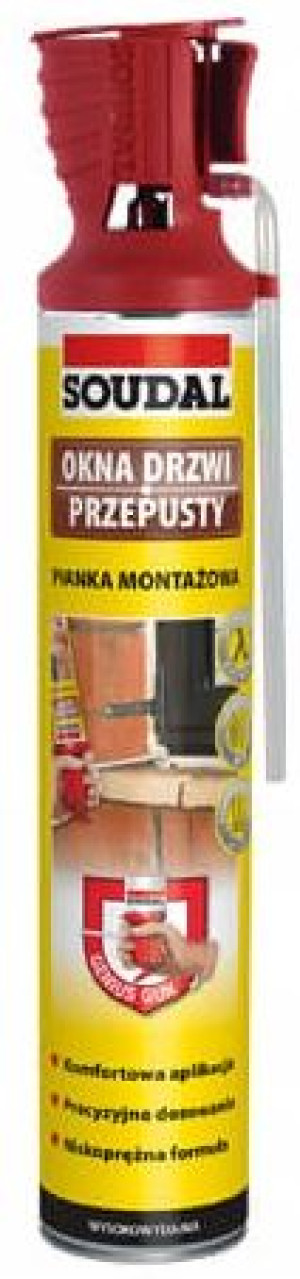 Soudal Pianka Piana Montażowa Wężyk Rurka 770ml