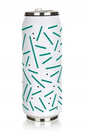 Termos BE COOL Stripes 430ml, zielony