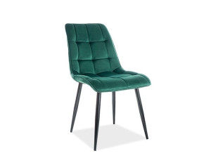 Krzesło Chic Velvet Czarny Stelaż/zielony Bluvel 78