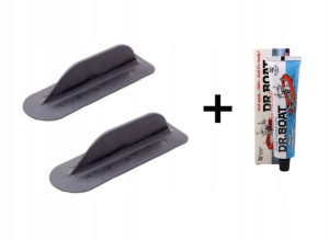2x Fin Stabilizator Do Pontonu+Klej Dr. Boat