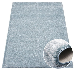 Dywan typu shaggy Boho 01 niebieski 60x100
