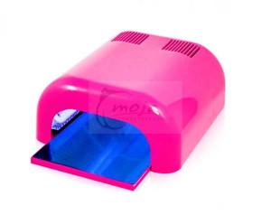 Lampa Uv 36W + 4 żarówki różowa