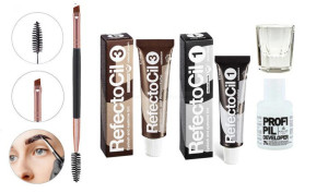 RefectoCil Henna x2 Czarna Brązowa Zestaw do brwi