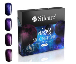 Silcare Flexy Lakier Hybrydowy Moonstone Set 4 szt