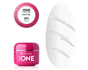 Silcare żel do zdobień Base One Paint Gel White 01