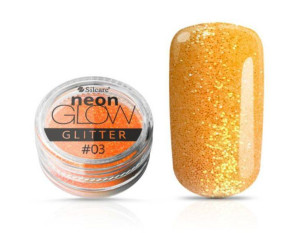 Silcare Pyłek Brokat Neon do paznokci Orange 03