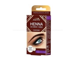 Joanna henna kremowa do brwi ciemny brąz + aktywator