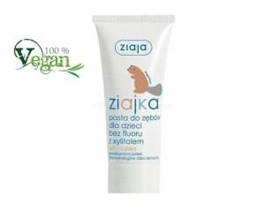 Ziaja Ziajka pasta do zębów dla dzieci bez fluoru z xylitolem