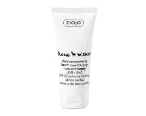 Ziaja krem nawilżający ochronny SPF 20 Kozie Mleko