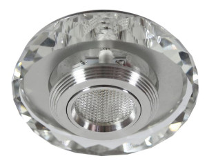 Ss-35 Al/tr 3w Led Cob 230v Opr. Strop. Stała Okrągła Szlifowana Szkło Tran