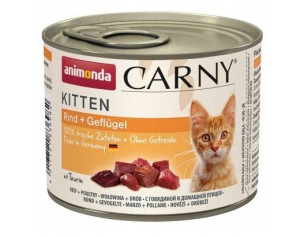ANIMONDA Carny Kitten puszka z wołowiną i drobiem 200g