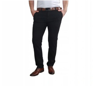 Spodnie męskie chinosy czarne Vankel Jeans 37/32
