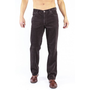 Spodnie sztruksowe brązowe 405/008 Stanley Jeans