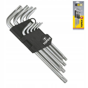 Klucze Torx Długie T10-t50 Z Dziurką Zestaw 9szt