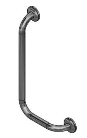 Poręcz kątowa prawa MAKOLUX 30/60cm MAT