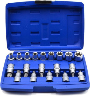Zestaw Kluczy Nasadki I Bitów Torx 1/2" 19szt