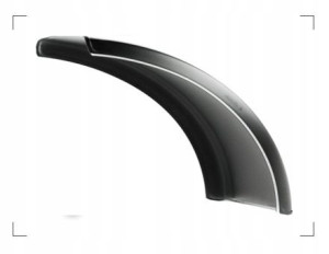 Błotnik 1/4 obwodu 405 x 650