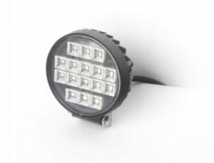 Lampa robocza 16x LED okrągła z włącznikiem