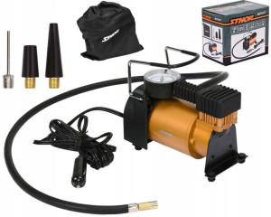 Kompresor Samochodowy 12v Pompka 120w + 3 Końcówki