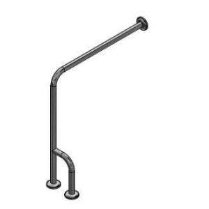 Poręcz ściana podłoga lewa MAKOLUX 75/80cm MAT