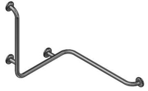 Poręcz wanna prysznic prawa MAKOLUX 70/61/75cm MAT