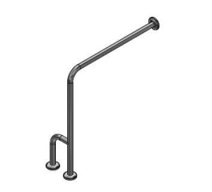 Poręcz ściana podłoga prawa MAKOLUX 75/80cm MAT