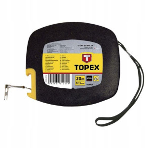 Taśma Miernicza Stalowa 20m X 12.5mm Topex 28c412