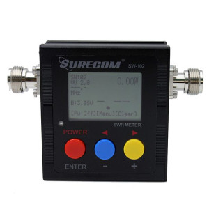 Surecom SW-102 cyfrowy reflektometr / miernik mocy / częstotliwości ze złąc