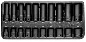 Neo Wkład Nasadki Udarowe 1/2 10-24mm 84-241 20szt