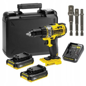 STANLEY Wiertarko Wkrętarka 18V FMC600 2x2Ah +3ad